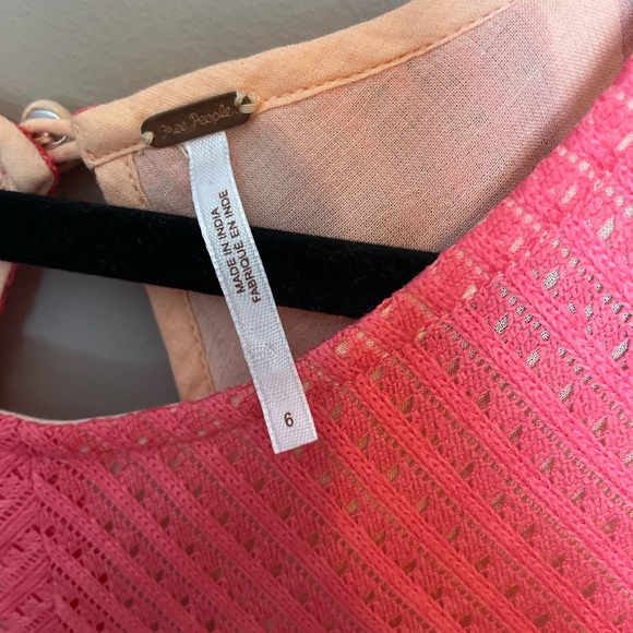 Free people lace cutout back halter mini - Picture 6 of 6